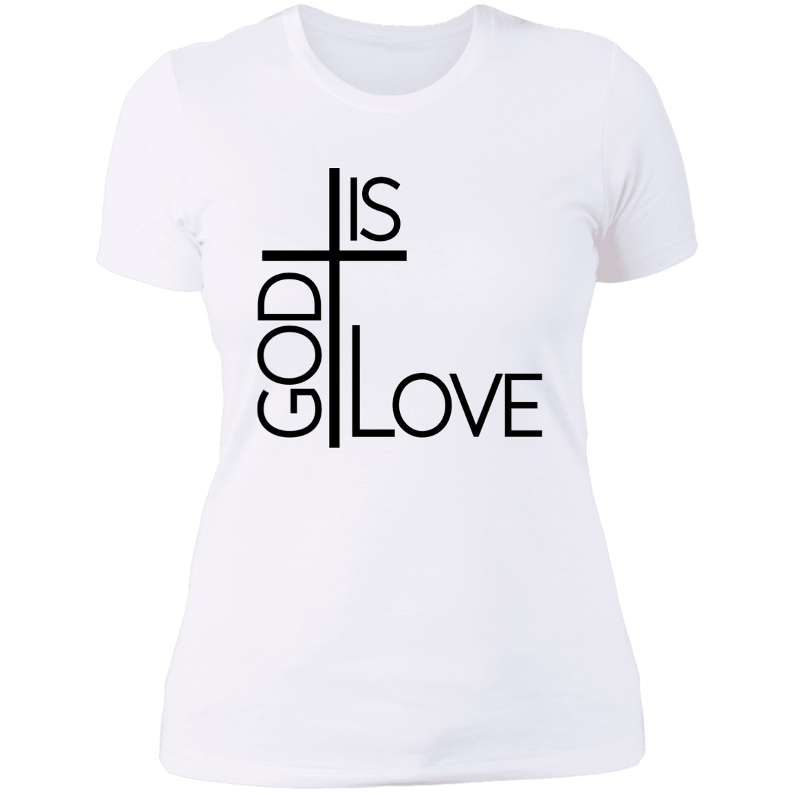 God is love Ladies' Boyfriend T-Shirt